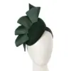 Green pillbox fascinator by Fillies Collection