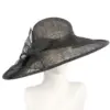Black wide brim racing fashion hat by Max Alexander