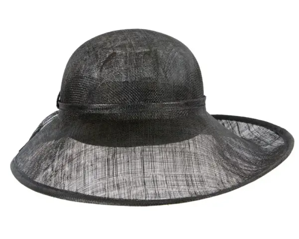 Black wide brim racing fashion hat by Max Alexander - Image 3