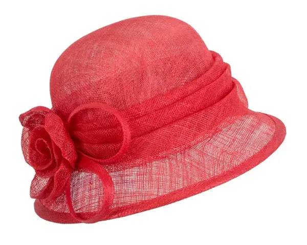 Red Ladies Cloche Racing Hat by Max Alexander - Image 2