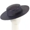 Navy boater hat by Max Alexander