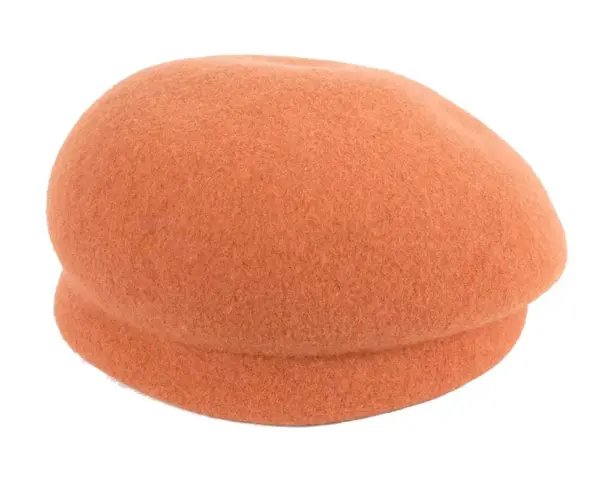 Orange felt short beak beret - Image 4