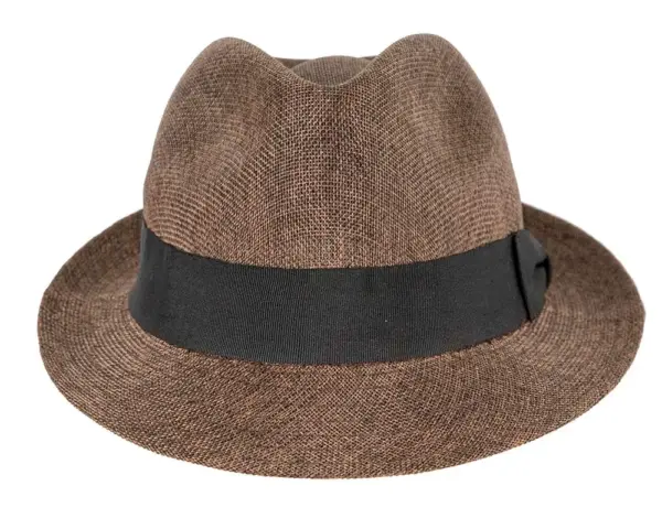 Brown Fedora Homburg Hat - Image 4