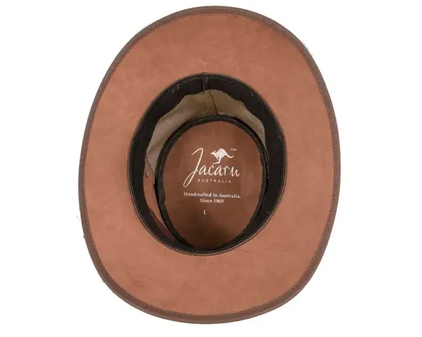 Brown Australian Kngr Leather Cooler Jacaru Hat - Image 5