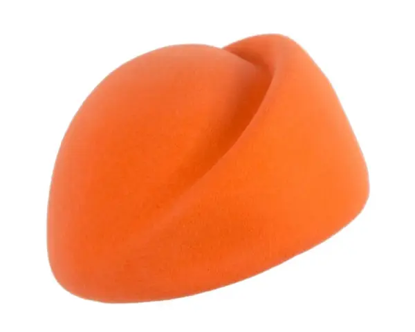 Designers orange felt ladies winter hat - Image 2
