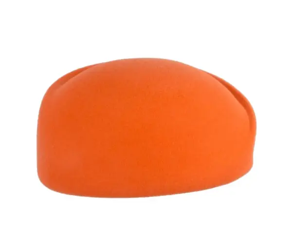Designers orange felt ladies winter hat - Image 3