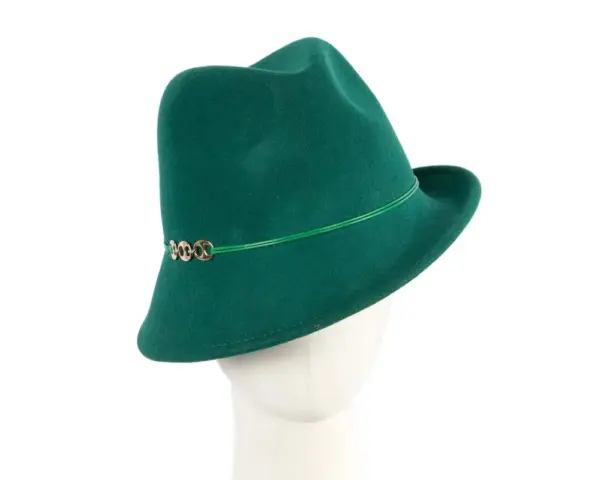 Green felt trilby hat by Max Alexander J436