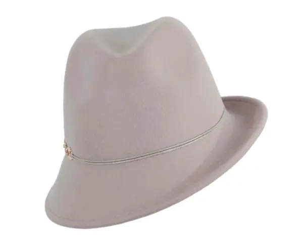 Grey felt trilby hat by Max Alexander J436 - Image 2