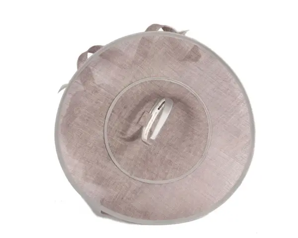 Large silver sinamay fascinator by Max Alexander - Image 6