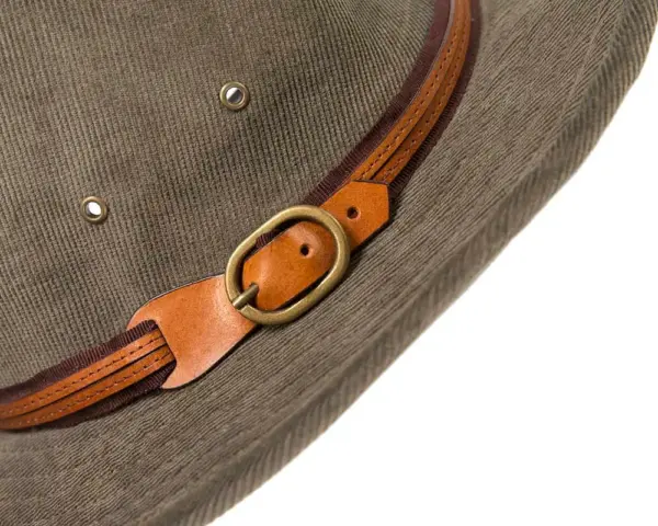 Charcoal corduroy Sheriff's Hat - Image 2