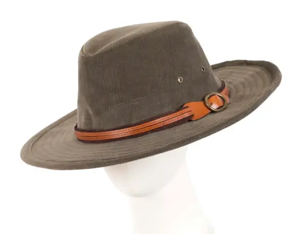 Charcoal corduroy Sheriff's Hat