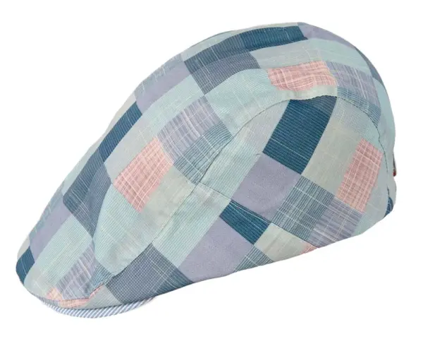 Soft patchwork flat cap by Max Alexander M131BL - Image 2
