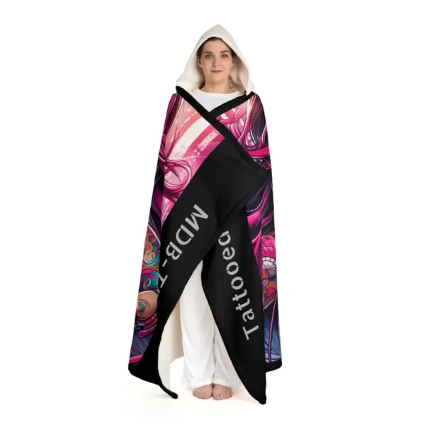 MDBTDJ#6 Hooded Sherpa Fleece Blanket Tattooed DJ's Limited Edition - Image 2