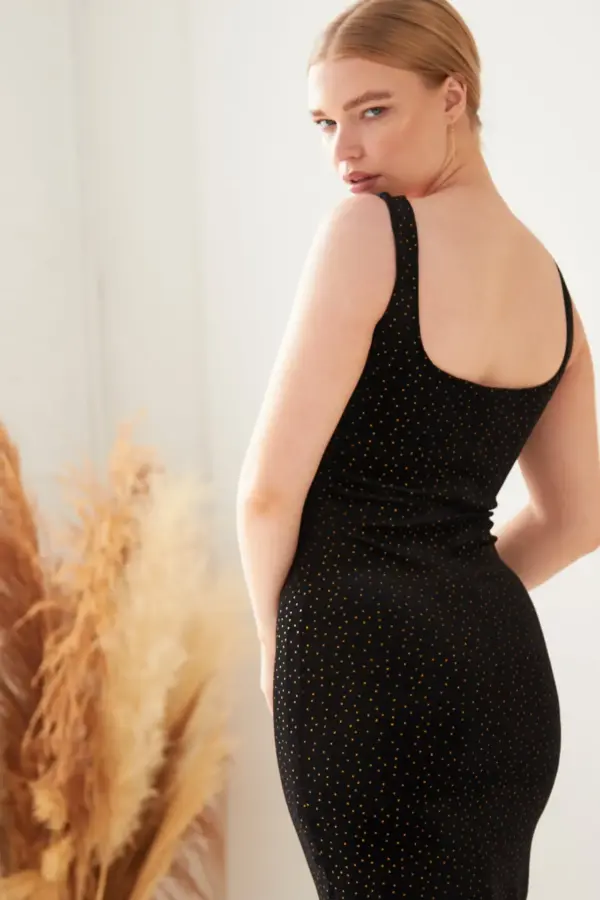 Gold Polka Dot Dress - Image 11