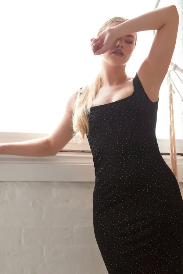 Gold Polka Dot Dress - Image 12