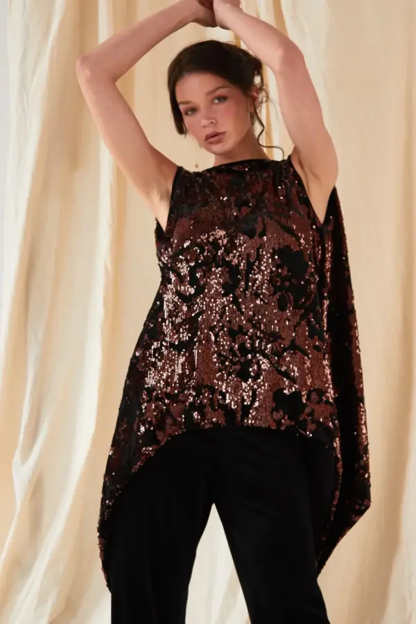 Wide Leg Velvet Trousers - Image 7