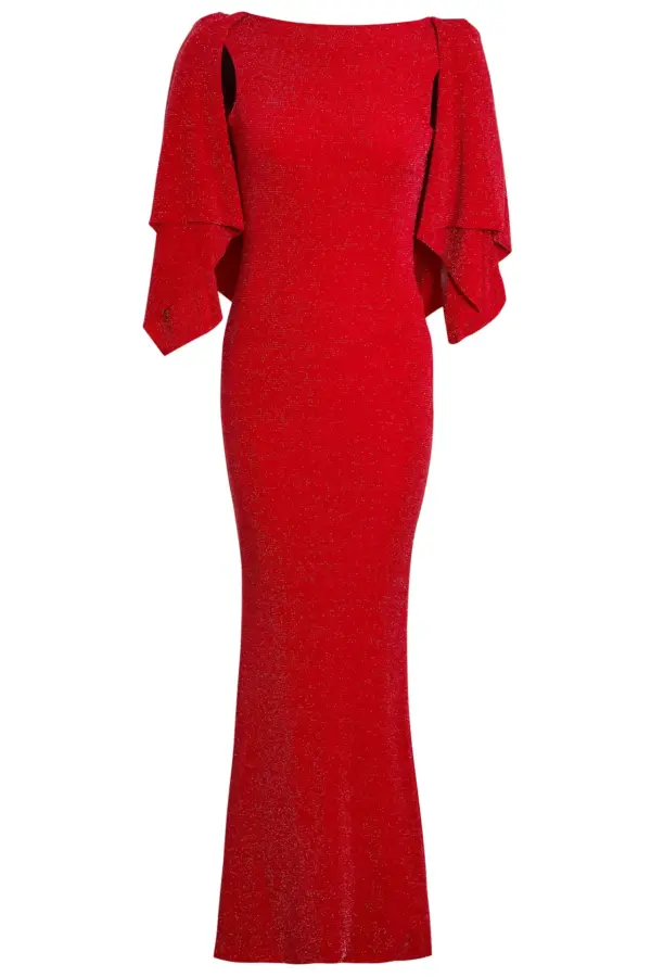 Black Cowl Back Gown - Image 6