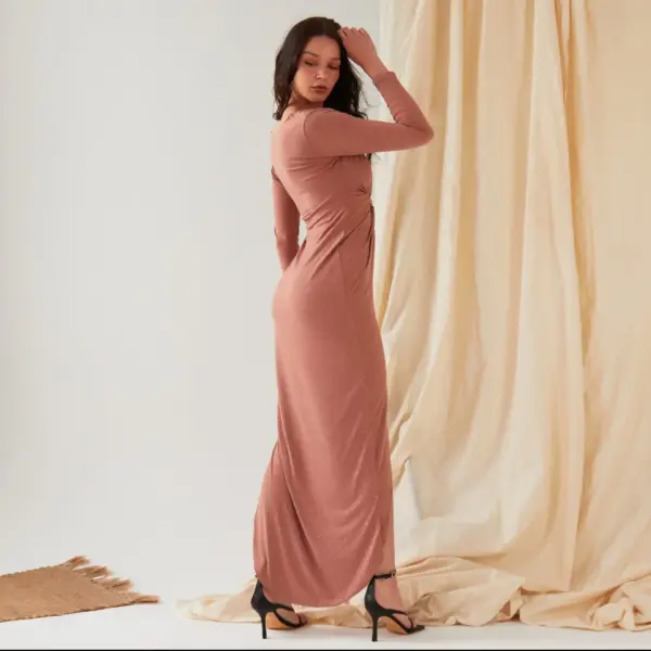 Twist Knot Front Dress - Image 9