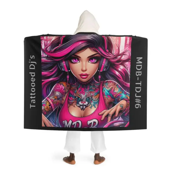 MDBTDJ#6 Hooded Sherpa Fleece Blanket Tattooed DJ's Limited Edition