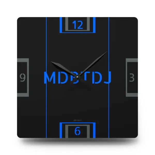 MDBTDJ#BLUBGY Premium Acrylic Wall Clock