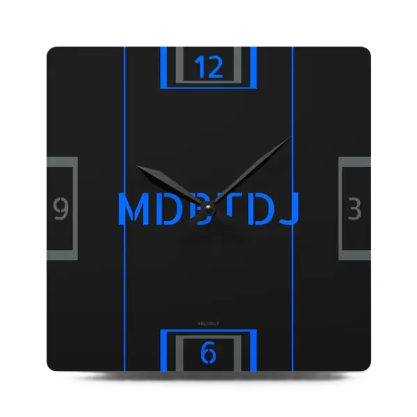 MDBTDJ#BLUBGY Premium Acrylic Wall Clock - Image 2