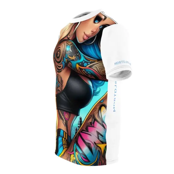 MDBTDJ#112-W Premium Tee Shirt - Unisex Tattooed Dj's Limited Edition - Image 4