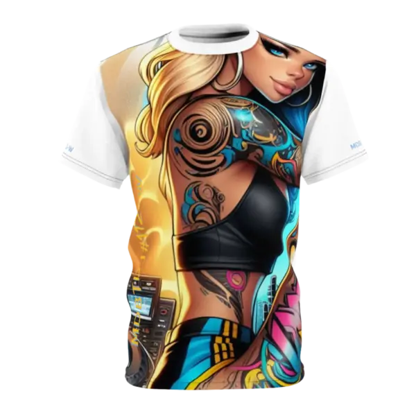 MDBTDJ#112-W Premium Tee Shirt - Unisex Tattooed Dj's Limited Edition - Image 2