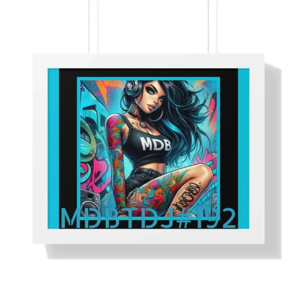 MDBTDJ#192 20x16 Tattooed Dj's LE Framed Horizontal Poster Wall Decor - Image 3