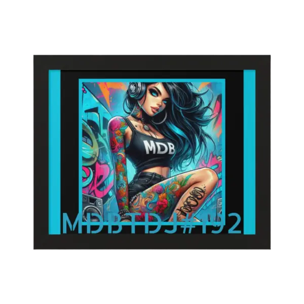 MDBTDJ#192 20x16 Tattooed Dj's LE Framed Horizontal Poster Wall Decor - Image 4