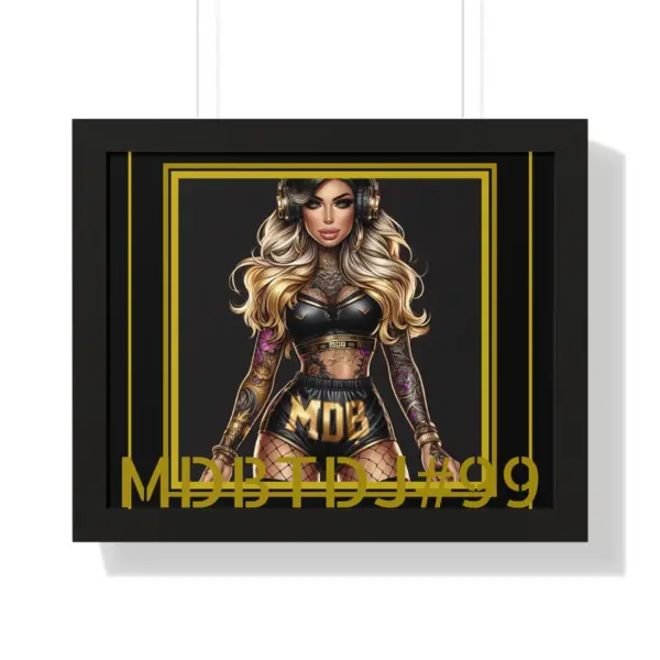 MDBTDJ#99 20x16 Tattooed Dj's LE Framed Horizontal Poster Wall Decor - Image 4