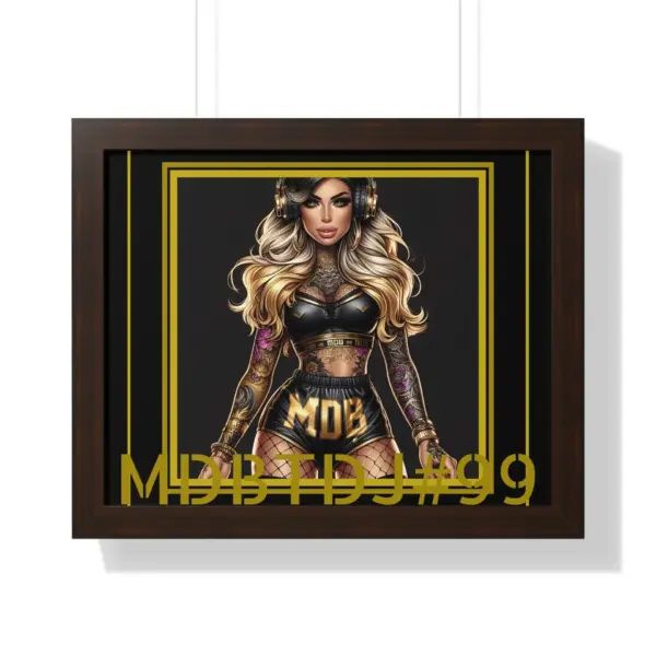 MDBTDJ#99 20x16 Tattooed Dj's LE Framed Horizontal Poster Wall Decor - Image 5