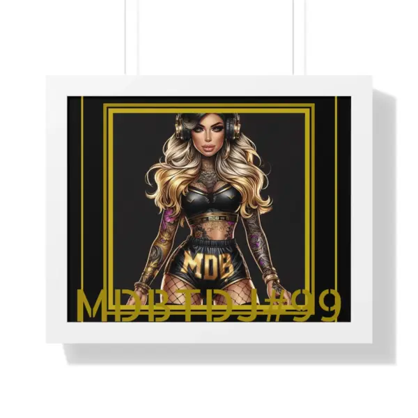 MDBTDJ#99 20x16 Tattooed Dj's LE Framed Horizontal Poster Wall Decor - Image 6