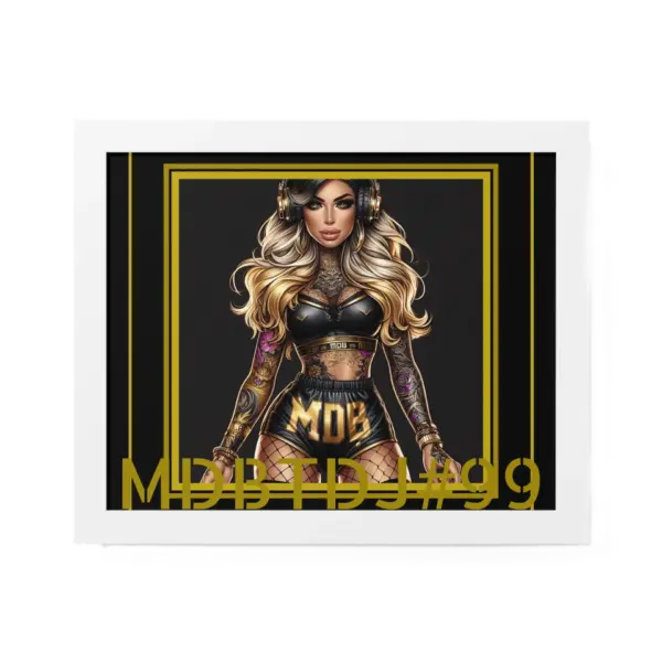 MDBTDJ#99 20x16 Tattooed Dj's LE Framed Horizontal Poster Wall Decor - Image 2