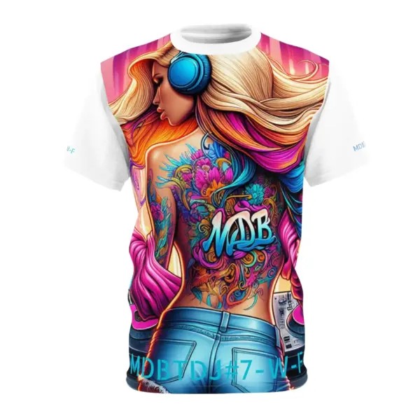 MDBTDJ#7-W-F Premium Tee Shirt - Tattooed Dj's Limited Edition - Unisex - Image 2
