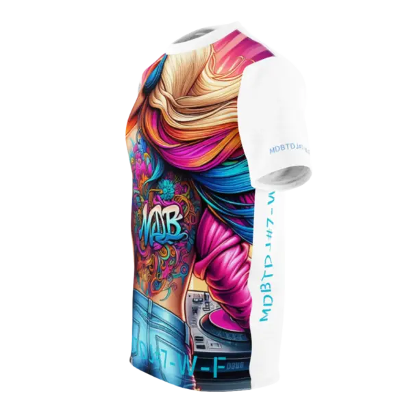 MDBTDJ#7-W-F Premium Tee Shirt - Tattooed Dj's Limited Edition - Unisex - Image 8