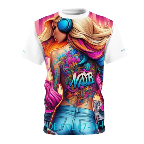 MDBTDJ#7-W-F Premium Tee Shirt - Tattooed Dj's Limited Edition - Unisex - Image 9