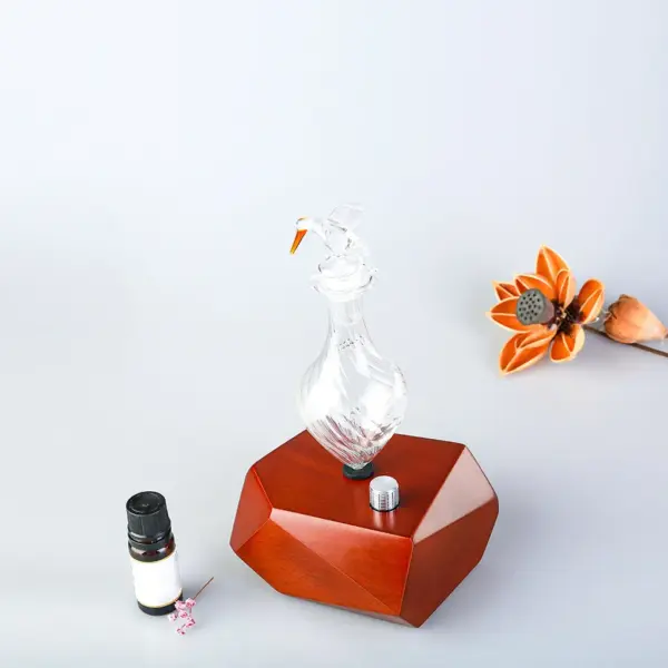 Diamond Bird Nebuliser Waterless Aroma Diffuser Solid Wood Pure Essential Oil Diffusing - Image 7