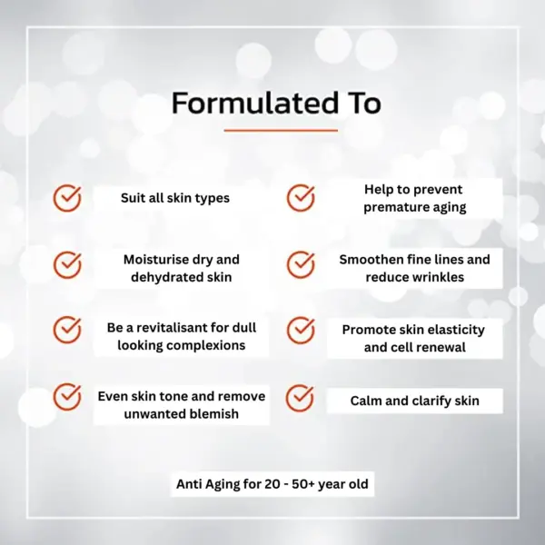 Anti-Aging Essential Blend 40+Feature Neroli Premium Skin Range Skincare Oil - Image 3