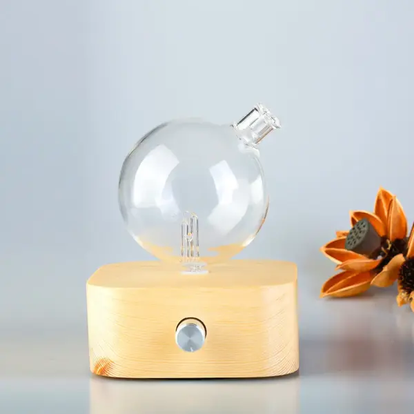 Geo Series "Square" Nebuliser | Waterless Aroma Diffuser | Solid Wood Pure Essential Oil Diffusing - Image 2