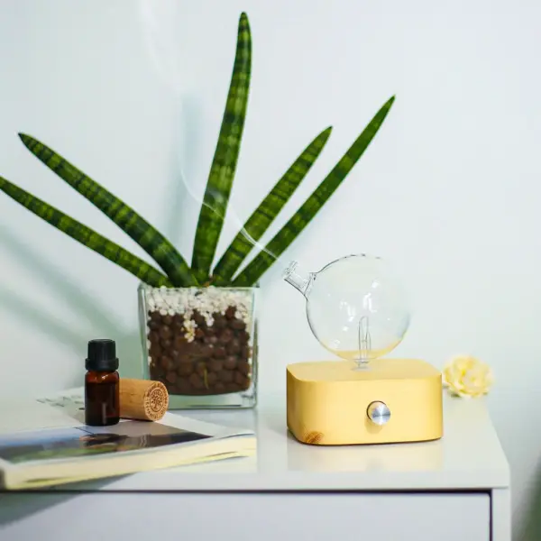 Geo Series "Square" Nebuliser | Waterless Aroma Diffuser | Solid Wood Pure Essential Oil Diffusing - Image 7