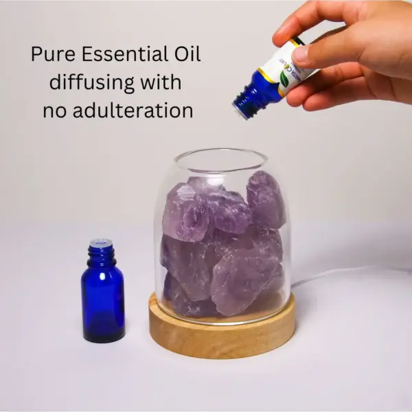 AURORA 2 Crystal Light Essential Oil Diffusing Natural Quartz 500g Options Amethyst / Green Calcite - Image 6