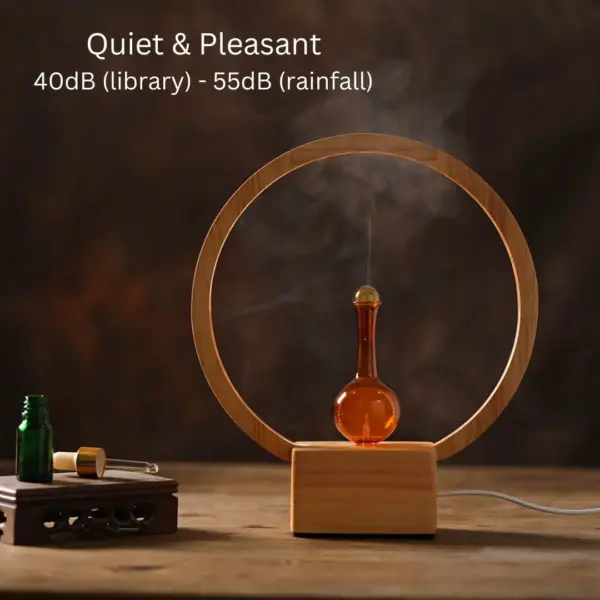 LUNA Eco-Friendly Nebuliser | Ringlight Waterless Aroma Diffuser | No Plastics Pure Essential Oil Diffusing - Image 7