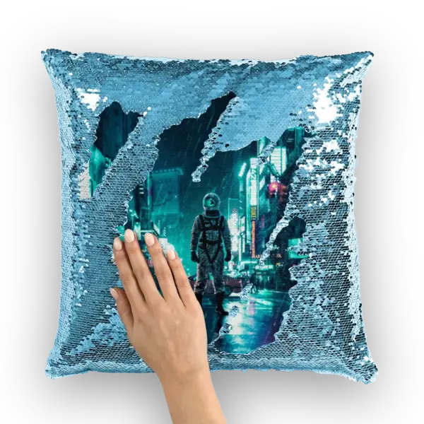 Another Rainy Night Sequin Cushion Cover - Image 4
