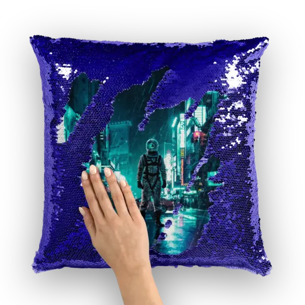 Another Rainy Night Sequin Cushion Cover - Image 5