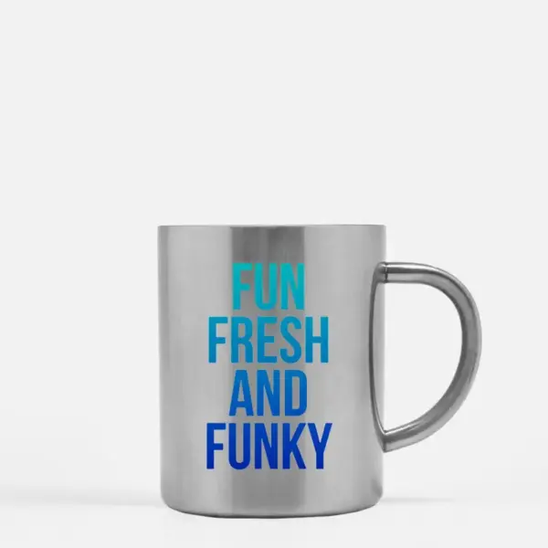 Fun Fresh And Funky Gold & Silver Mug - Image 2
