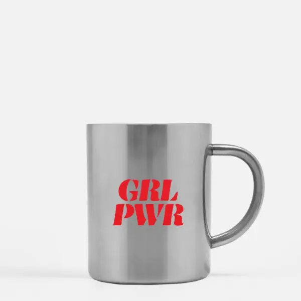 Girl Power Grl Pwr Posters Gold & Silver Mug - Image 2