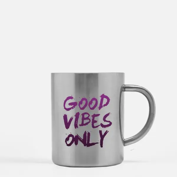 Good Vibes Only Gold & Silver Mug - Image 2