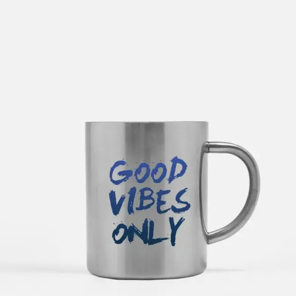 Good Vibes Only Gold & Silver Mug - Image 2