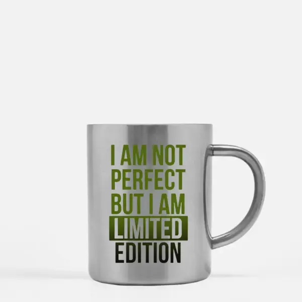 I Am Not Perfect But I Am Limited Edition Gold & Silver Mug - Image 2
