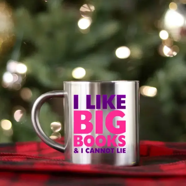 I Like Big Books And I Cannot Lie Gold & Silver Mug - Image 2